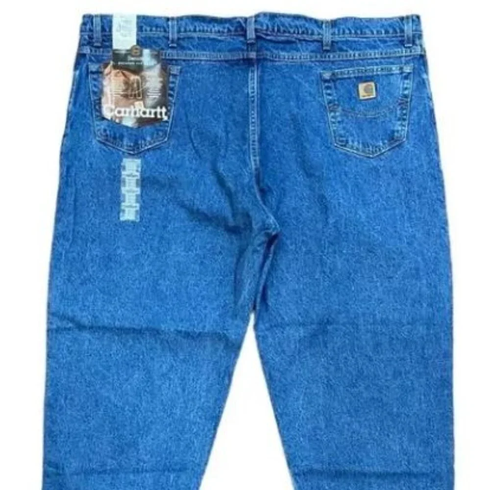 NWT Carhartt Men’s Relaxed Fit Tapered Leg Jeans | Men's Size 54x32, Women's 28